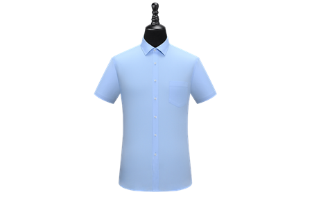 60%棉普通免烫短袖