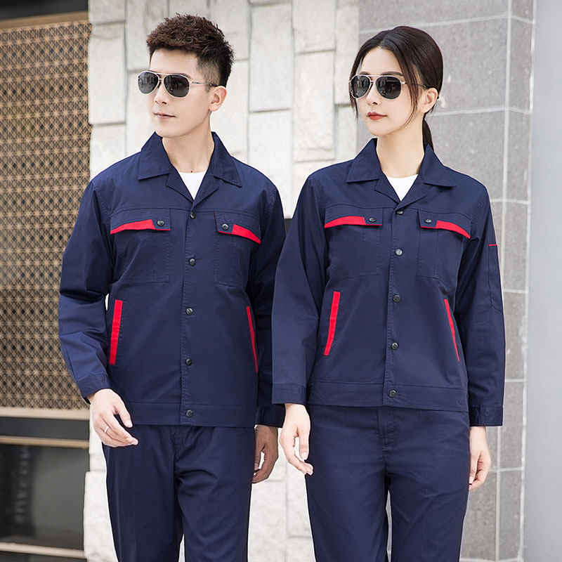 夏季长袖涤棉工作服