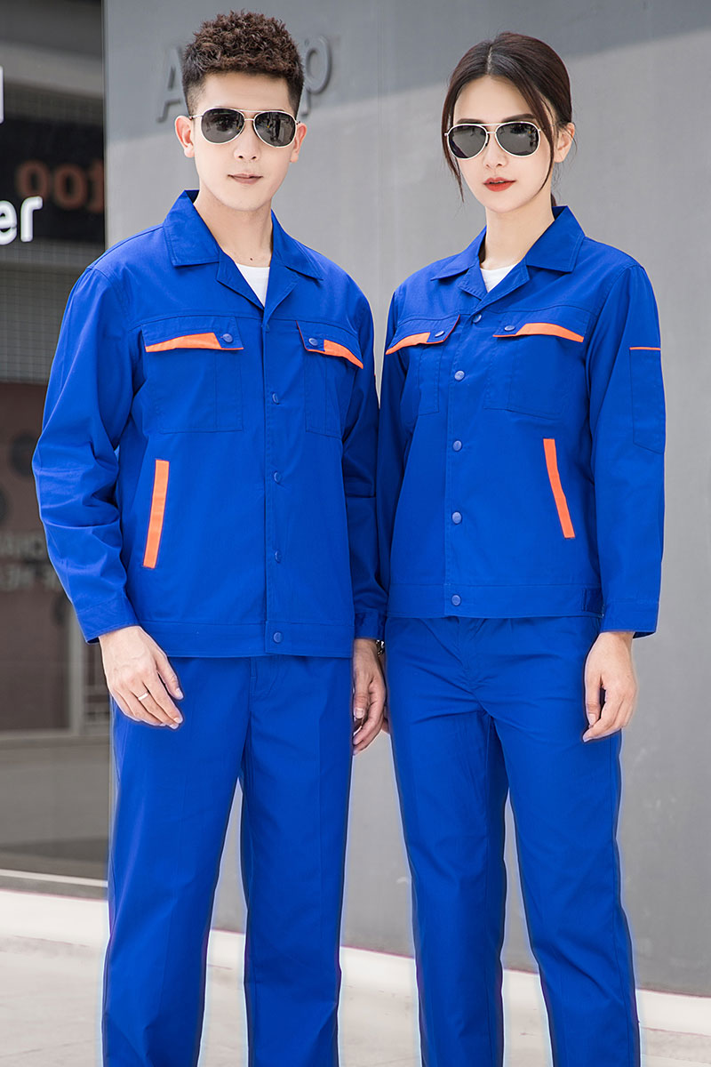 夏季长袖涤棉工作服