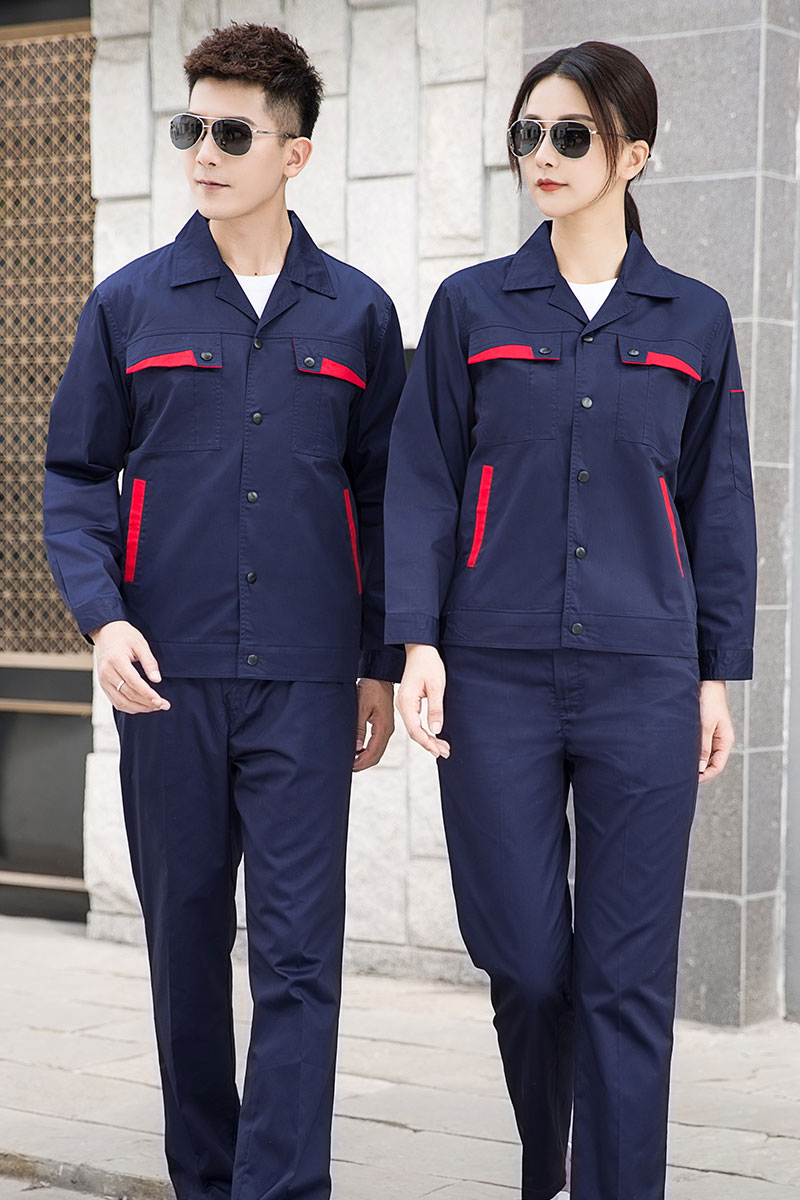 夏季长袖涤棉工作服