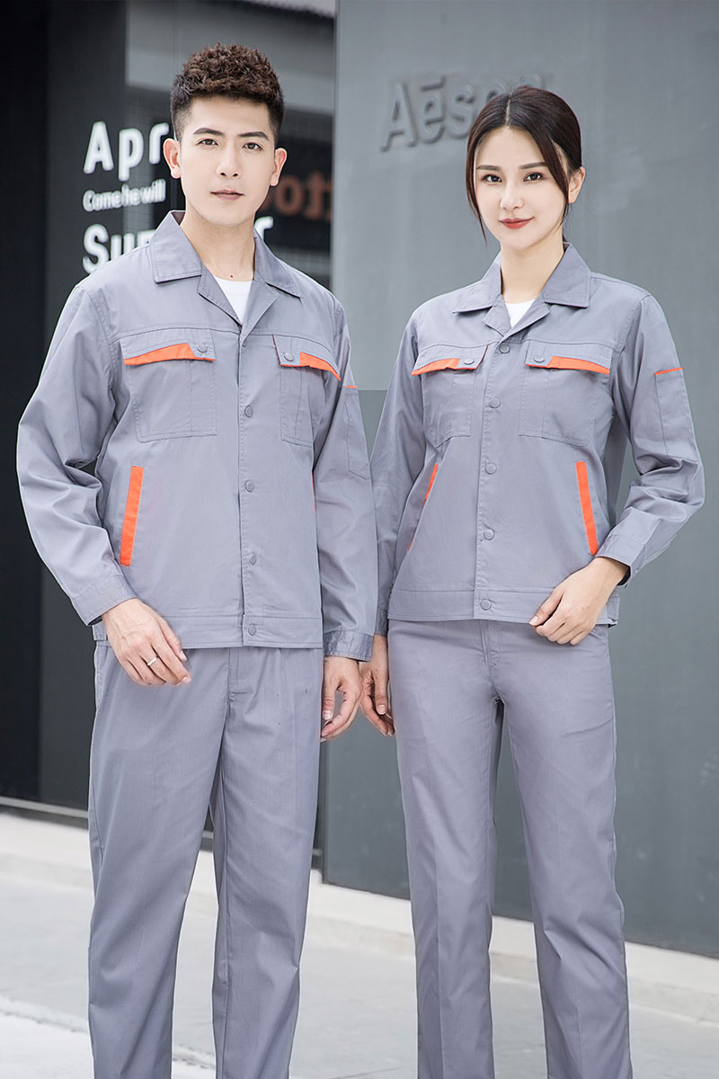夏季长袖涤棉工作服
