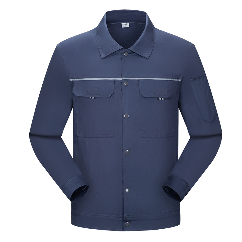 夏季长袖纯棉工作服