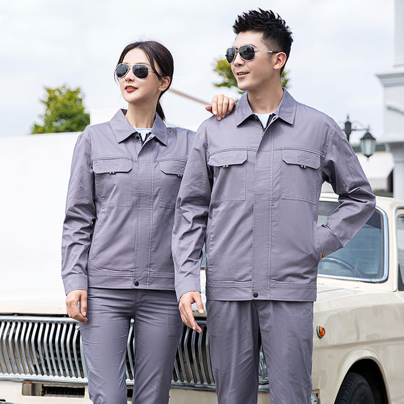 夏季长袖纯棉工作服