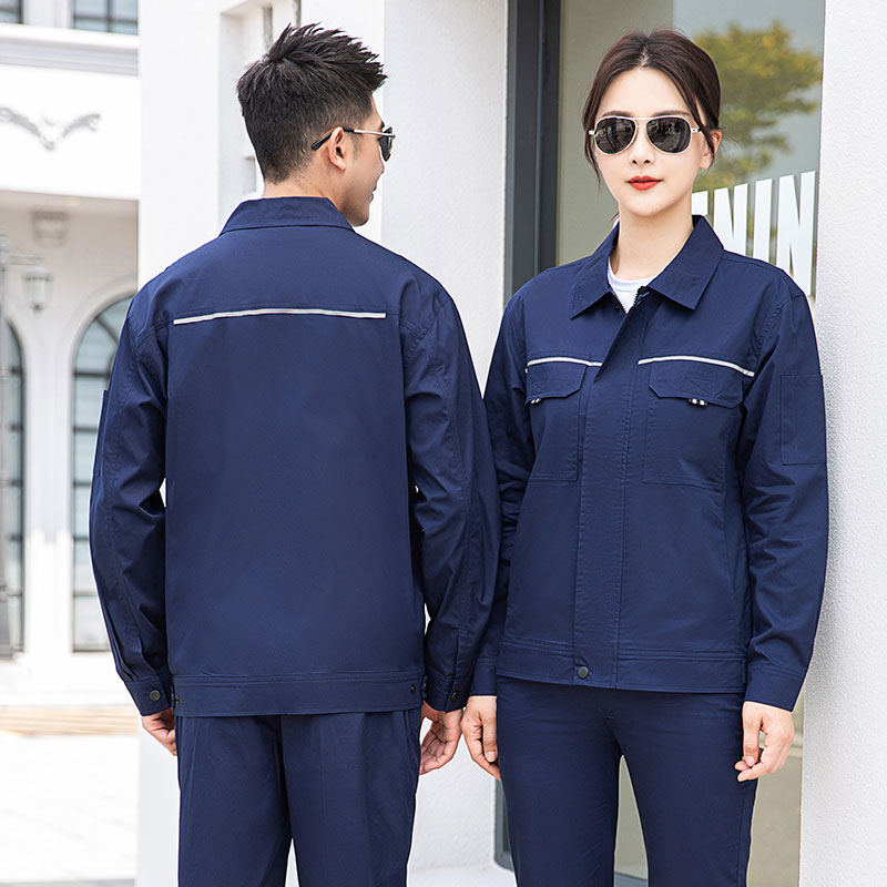 夏季长袖纯棉工作服