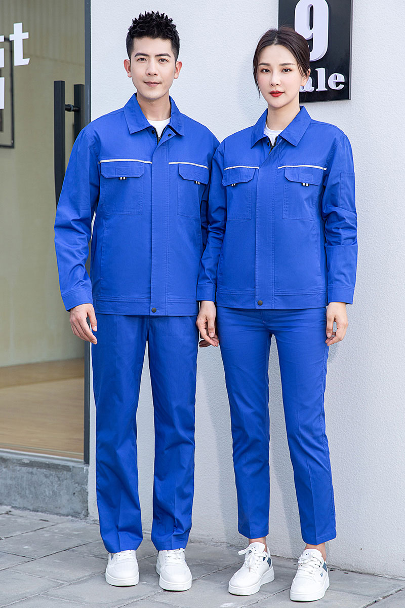 夏季长袖纯棉工作服