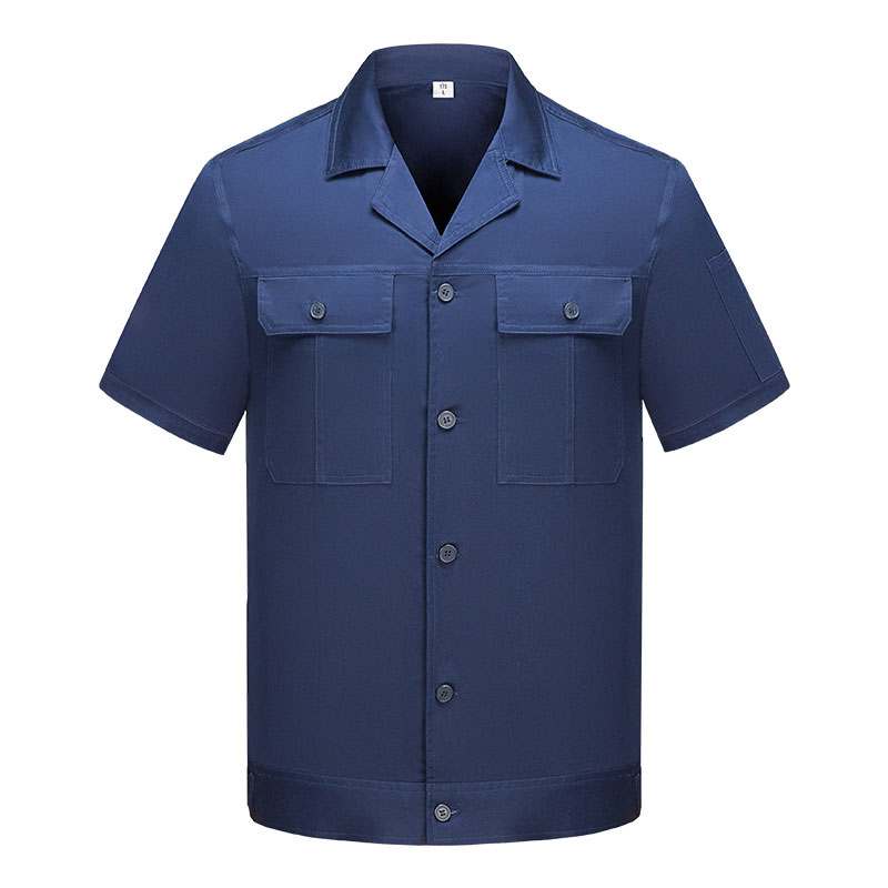 夏季短袖纯棉工作服