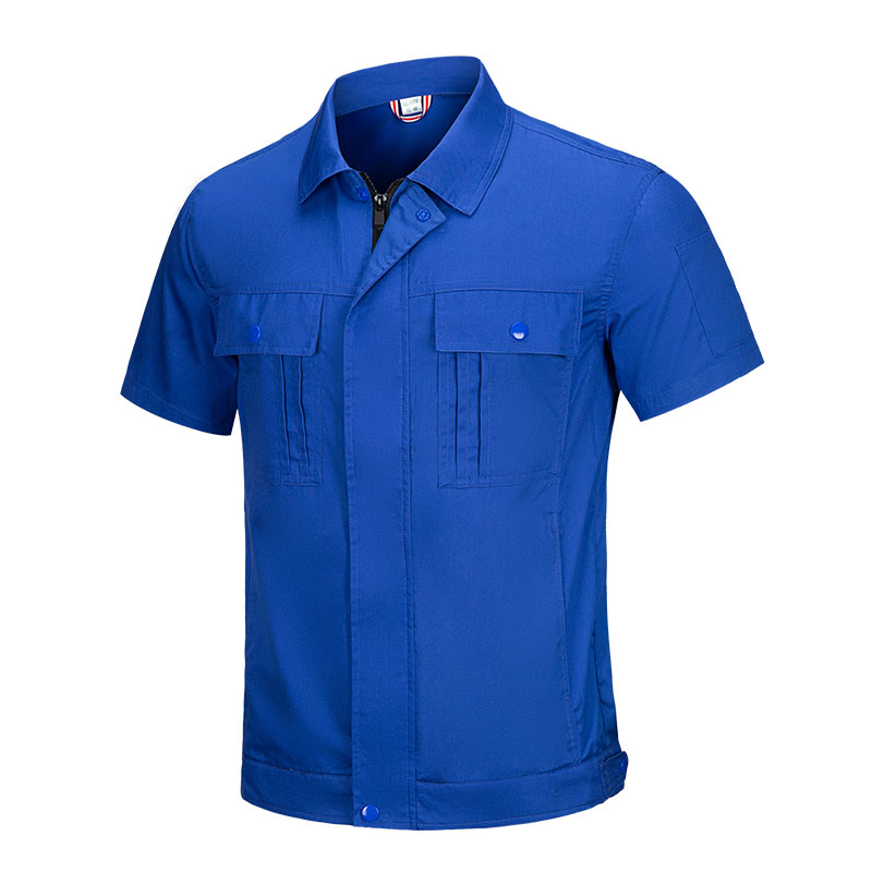 夏季短袖纯棉工作服