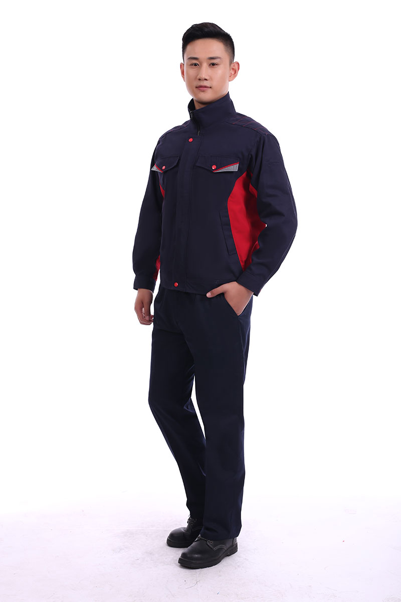 涤棉防静电工作服藏蓝