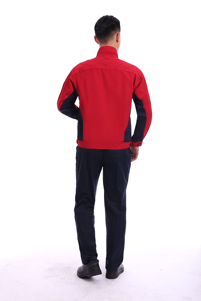 涤棉防静电工作服红色