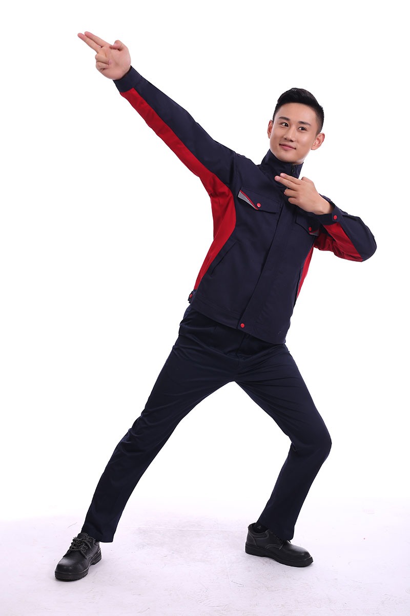 涤棉防静电工作服藏蓝