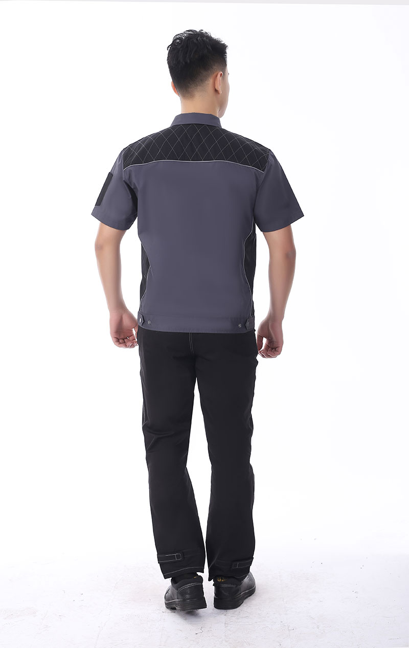 防撕裂工作服灰黑