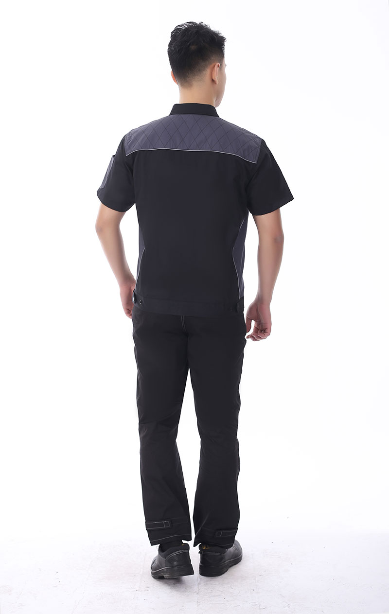 防撕裂工作服黑灰