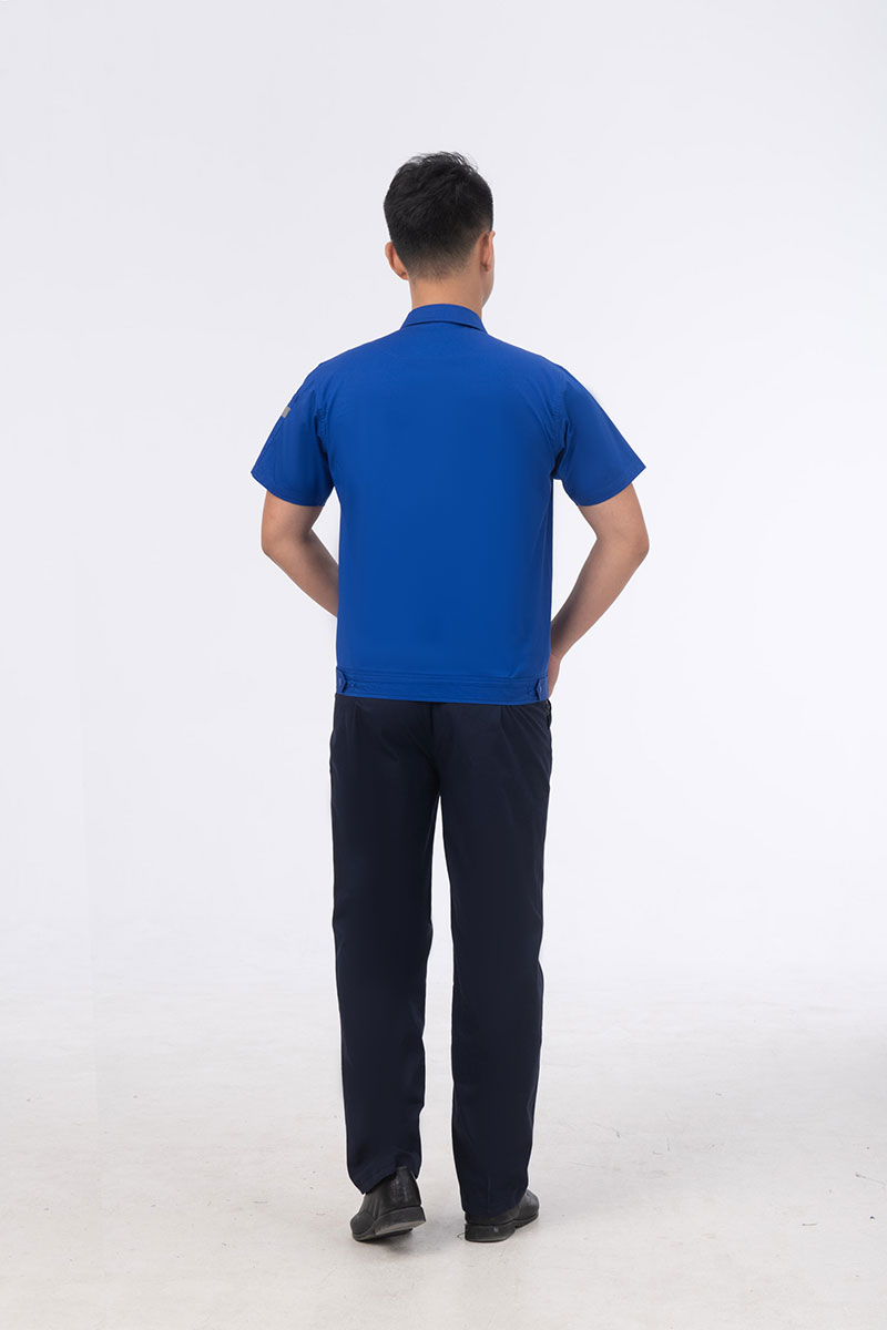 弹力款工作服宝蓝