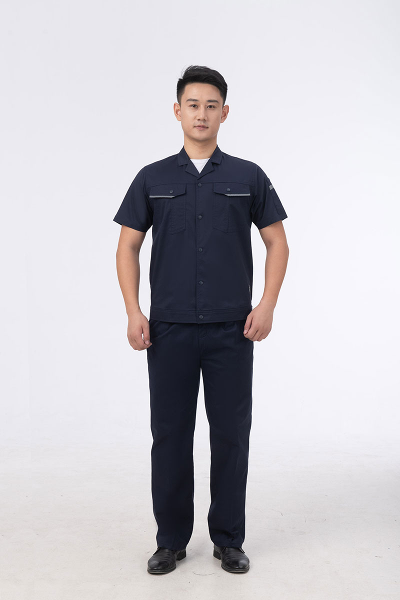 弹力款工作服藏蓝