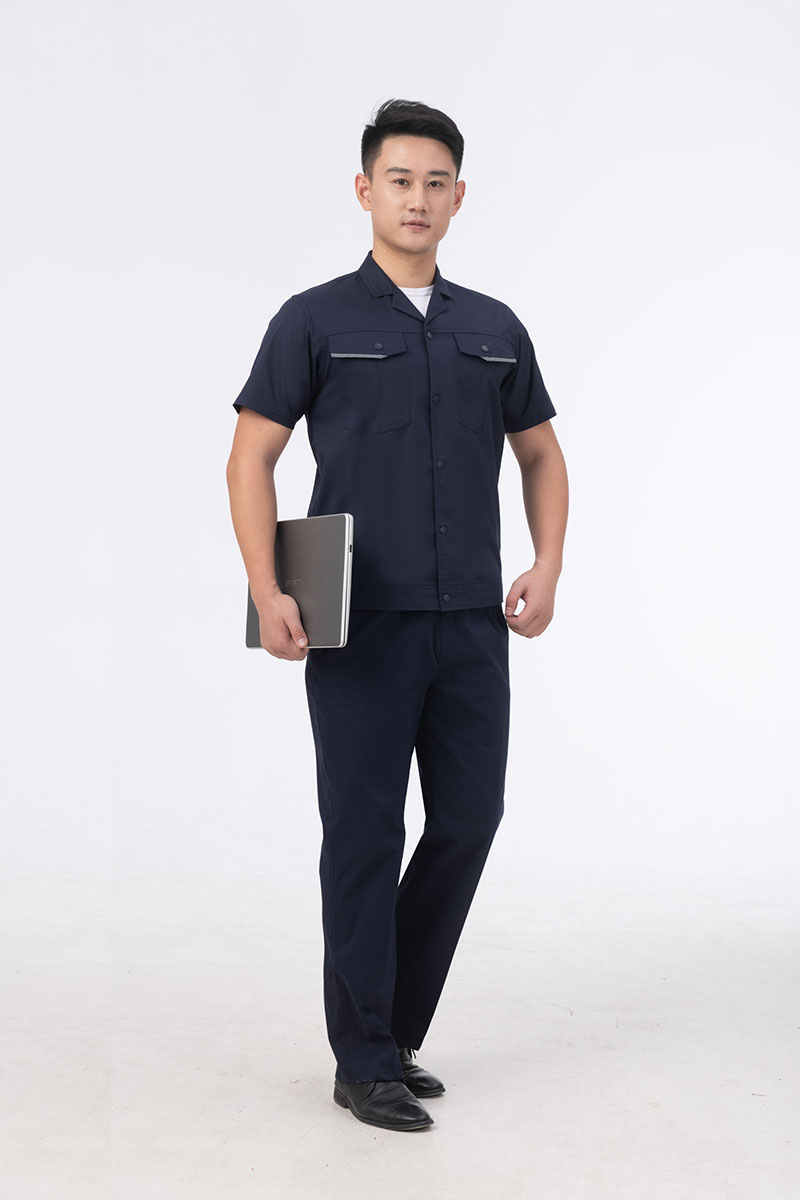 弹力款工作服藏蓝