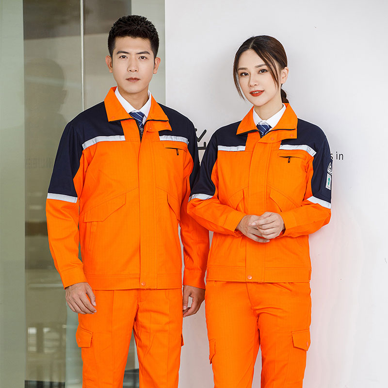 全棉拼色防静电工作服