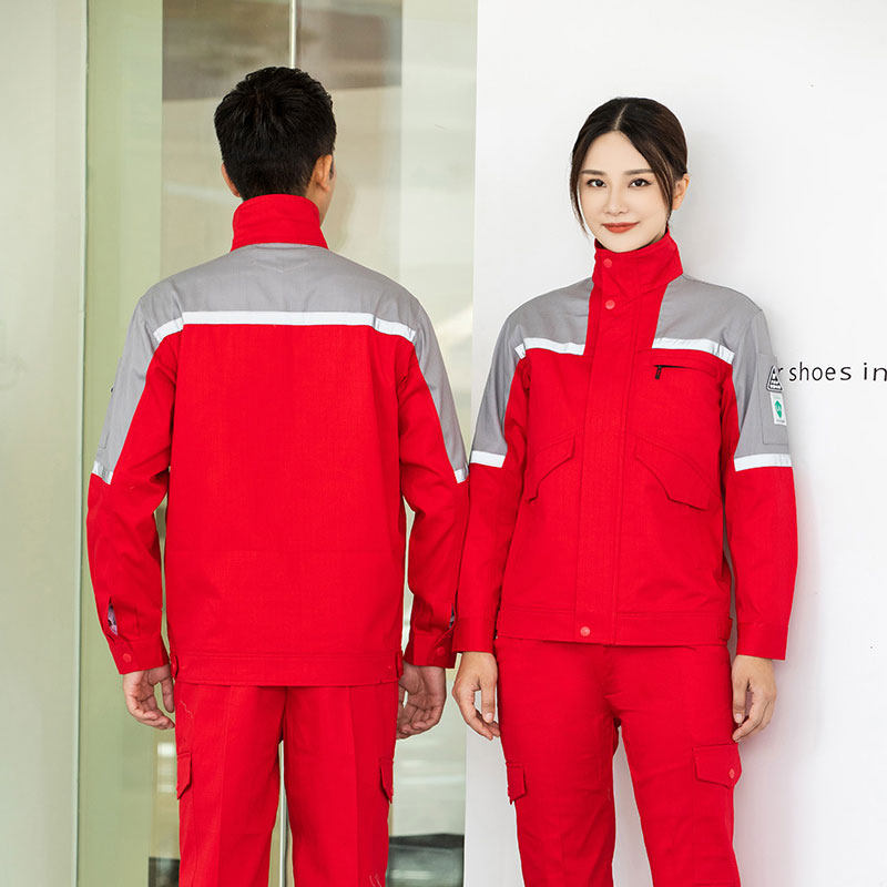 全棉拼色防静电工作服