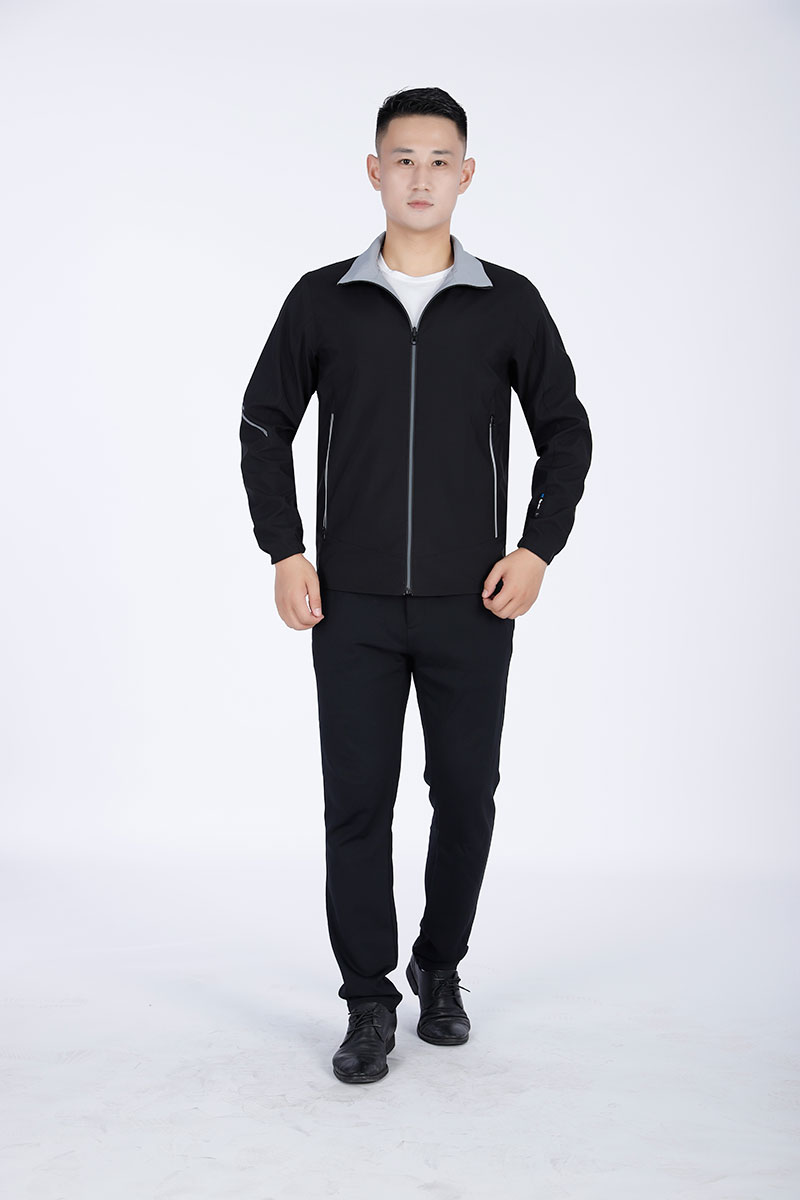 双面夹克工作服灰黑