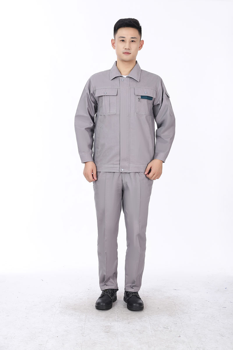 纯棉工作服灰