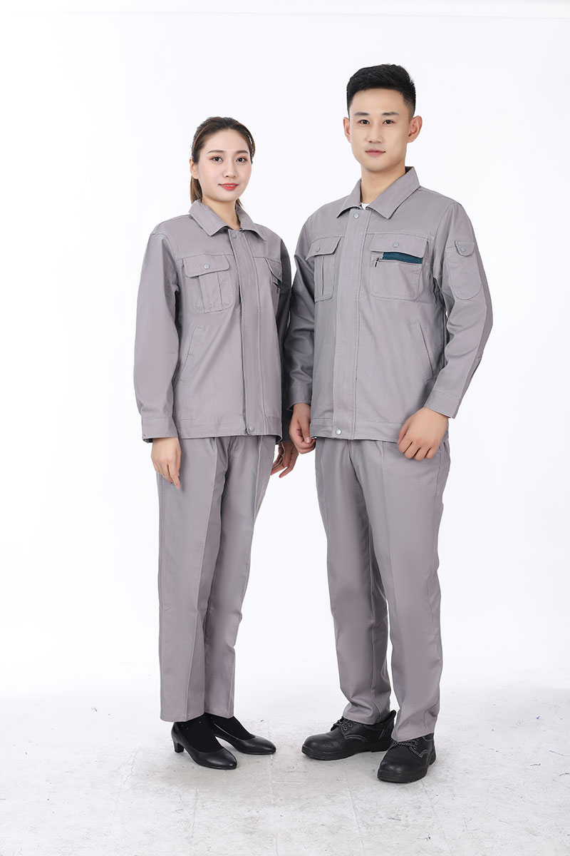 纯棉工作服灰