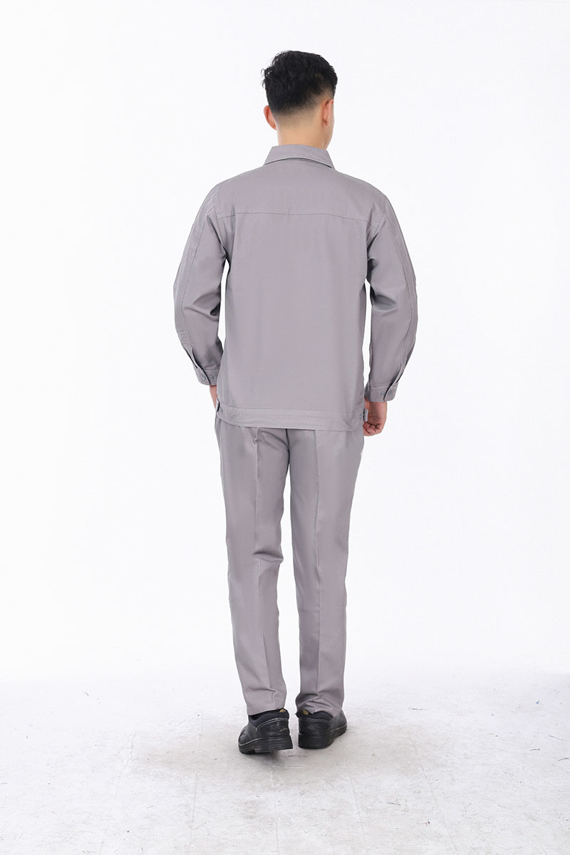纯棉工作服灰