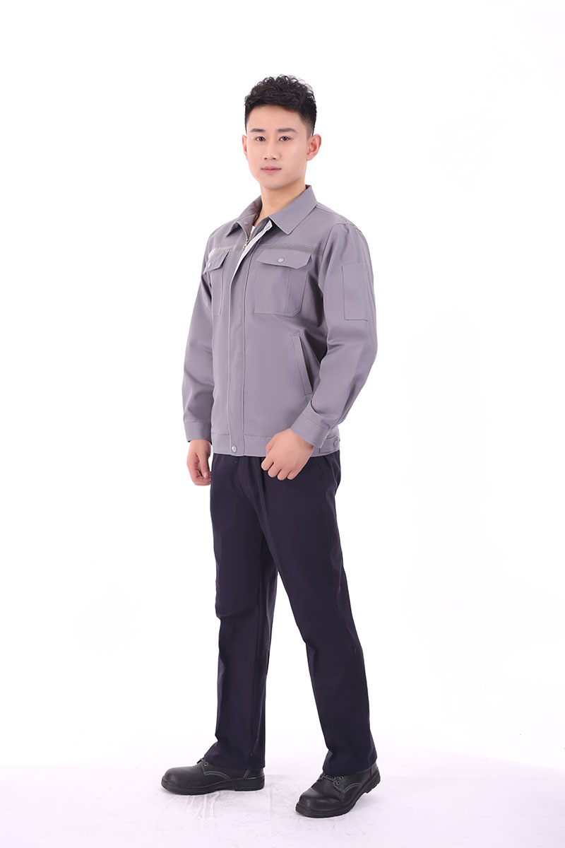 纯棉工作服灰