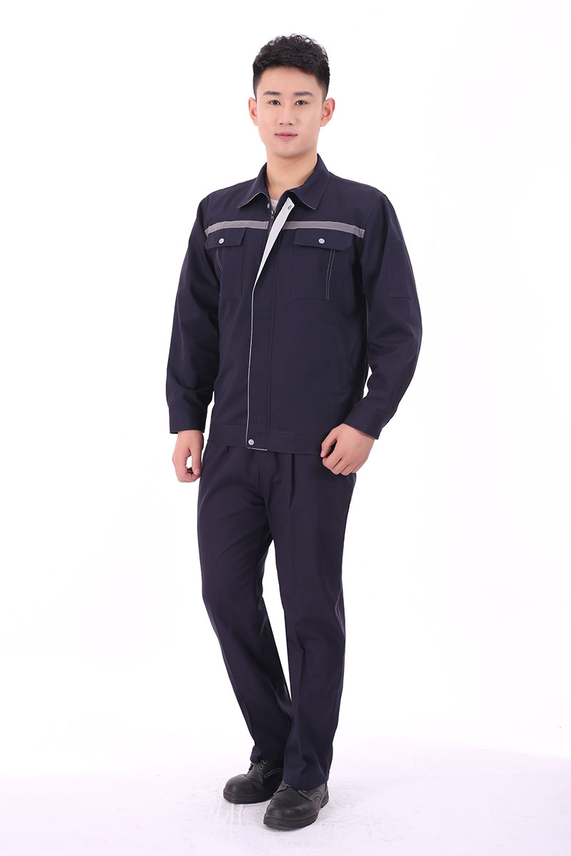 纯棉工作服藏蓝