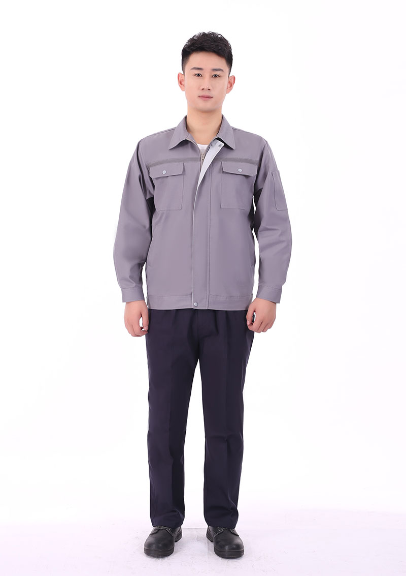 纯棉工作服灰